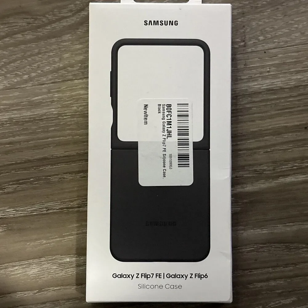 Samsung Galaxy Z Flip7 FE silicone Case Protective Cover Black New